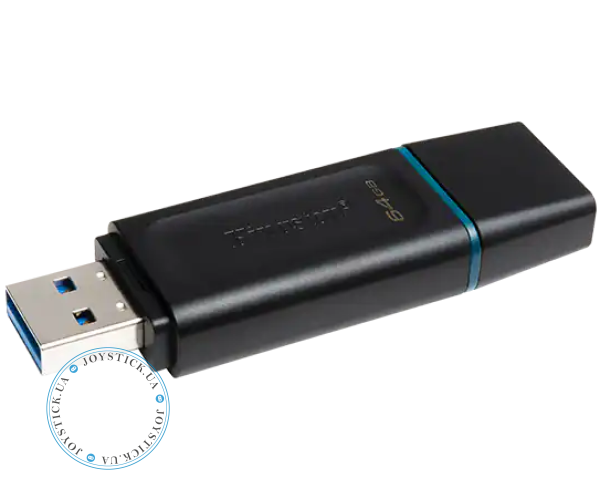 Флеш Пам'ять USB Kingston 64GB - USB 3.2 Gen1 DataTraveler Exodia Колір Чорний-Голубий